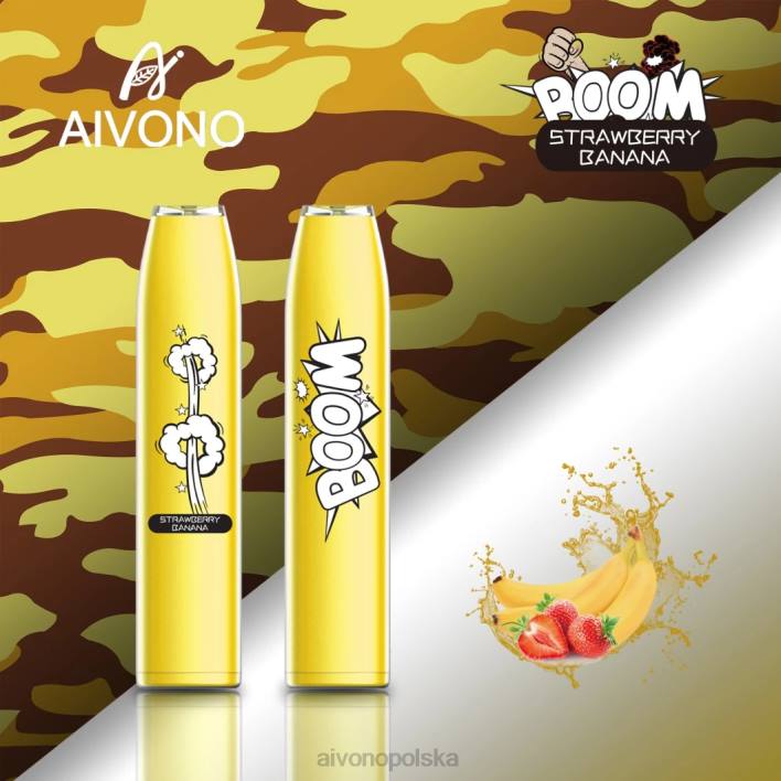 Aivono Polska - Aivono AIM BOOM 600 banan truskawkowy F4H8363