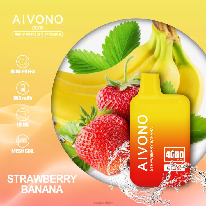 Aivono Polska - Aivono AIM BOXX 4000 banan truskawkowy F4H8231