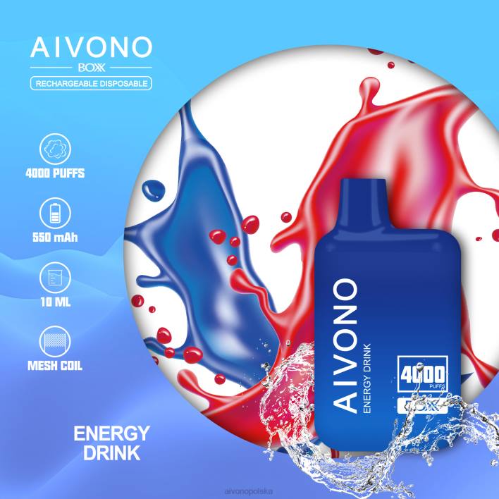 Aivono Polska - Aivono AIM BOXX 4000 napój energetyczny F4H8225