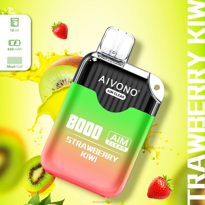 Aivono Polska - Aivono AIM CLEAR 8000 kiwi truskawkowe F4H8210