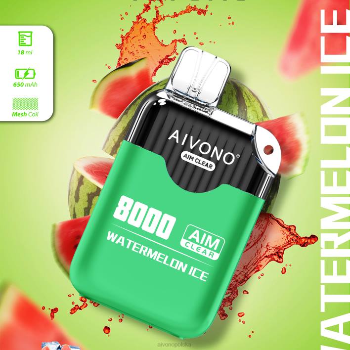 Aivono Polska - Aivono AIM CLEAR 8000 lód arbuzowy F4H8204