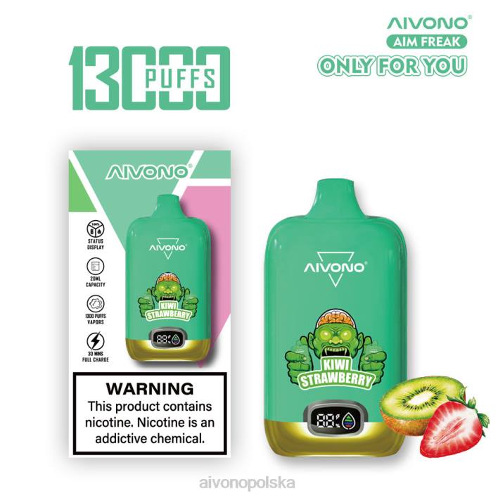 Aivono Polska - Aivono AIM FREAK 13000 truskawka kiwi F4H8246