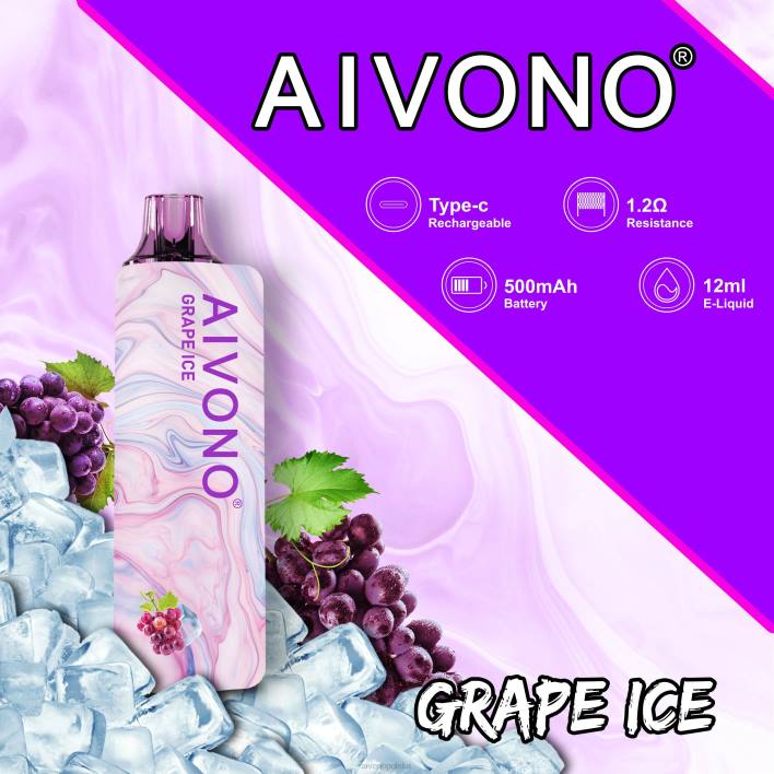 Aivono Polska - Aivono AIM GUN 7000 lód winogronowy F4H8102