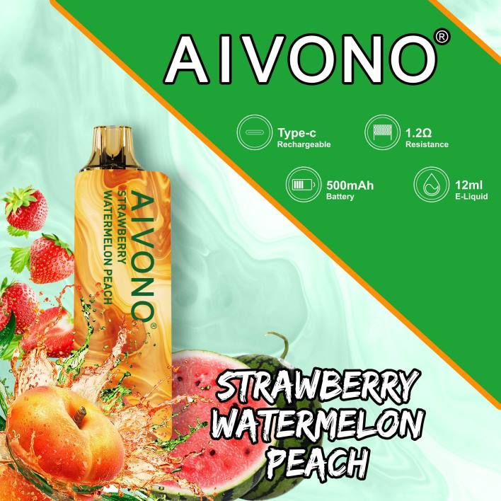 Aivono Polska - Aivono AIM GUN 7000 truskawka arbuz brzoskwinia F4H8108