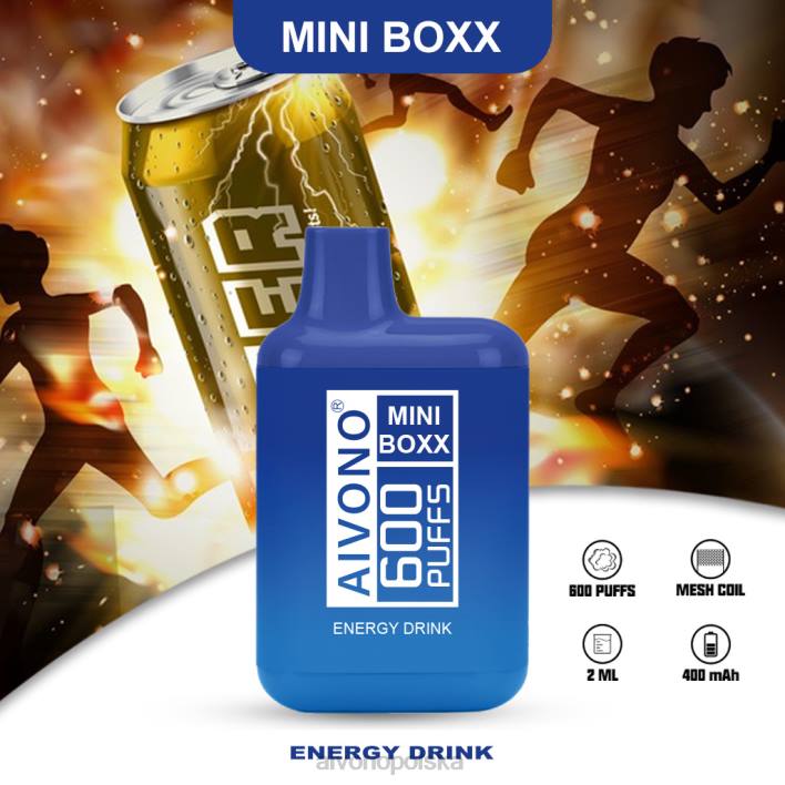 Aivono Polska - Aivono AIM MINI BOXX 600 napój energetyczny F4H8237
