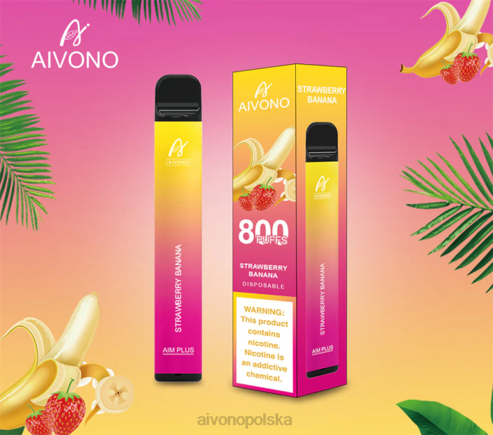 Aivono Polska - Aivono AIM PLUS 800 banan truskawkowy F4H8192