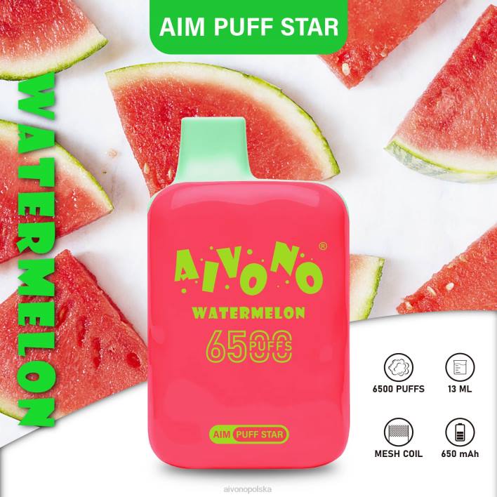 Aivono Polska - Aivono AIM PUFF STAR 6500 arbuz F4H8291