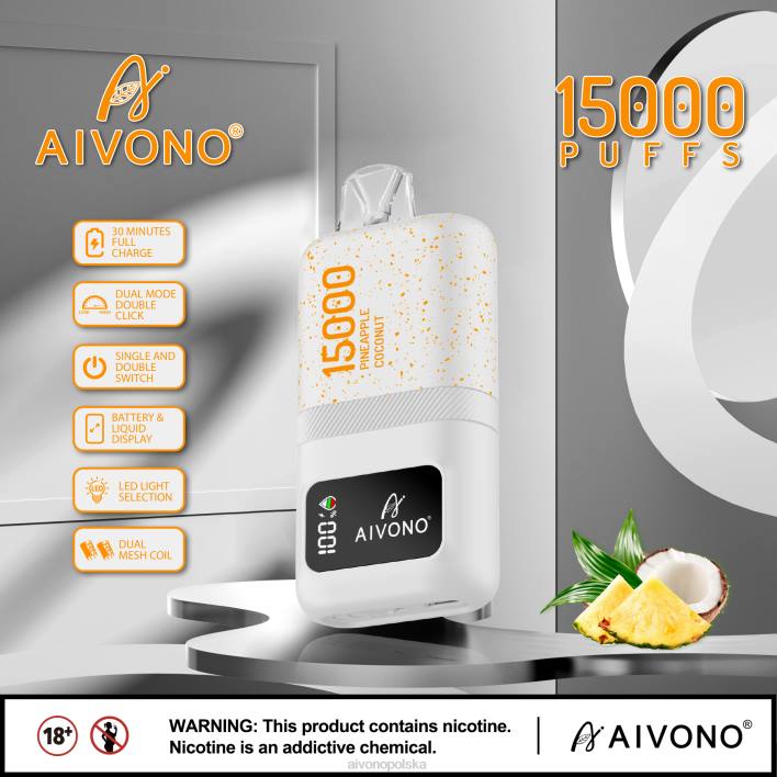 Aivono Polska - Aivono AIM magic 15000 ananas kokos F4H872