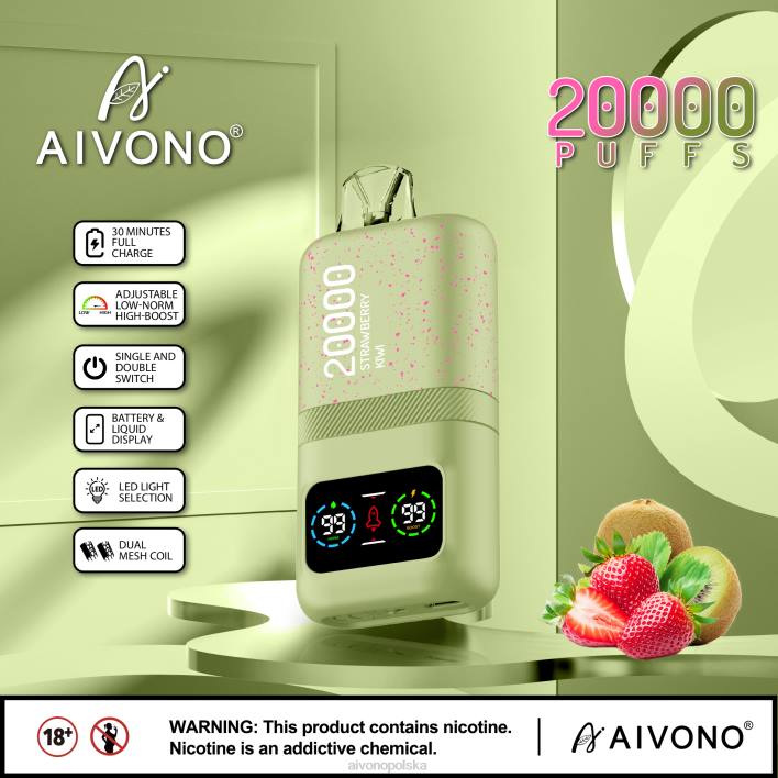 Aivono Polska - Aivono AIM magic 20000 kiwi truskawkowe F4H881