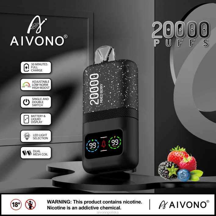 Aivono Polska - Aivono AIM magic 20000 mieszana jagoda F4H878