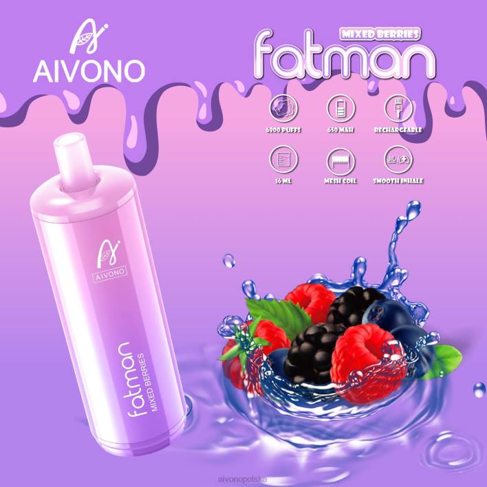Aivono Polska - Aivono FATMAN 6800 mieszane jagody F4H827