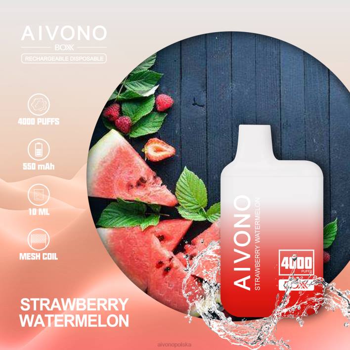 Aivono Vape - Aivono AIM BOXX 4000 arbuz truskawkowy F4H8214