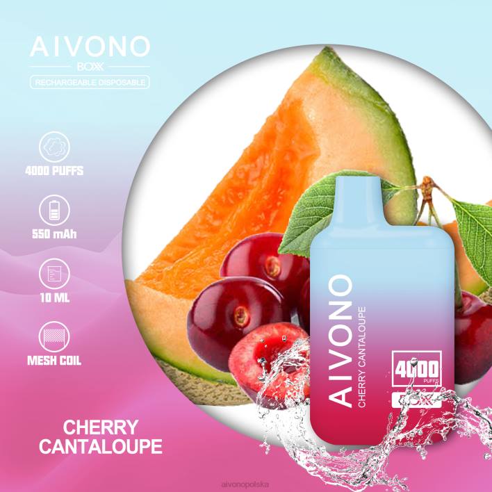 Aivono Vape - Aivono AIM BOXX 4000 kantalupa wiśniowa F4H8223