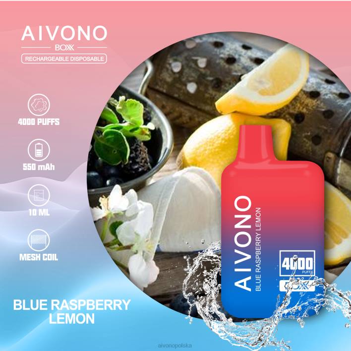 Aivono Vape - Aivono AIM BOXX 4000 niebieska malinowa cytryna F4H8217