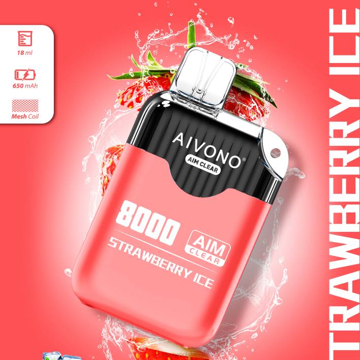 Aivono Vape - Aivono AIM CLEAR 8000 lód truskawkowy F4H8205