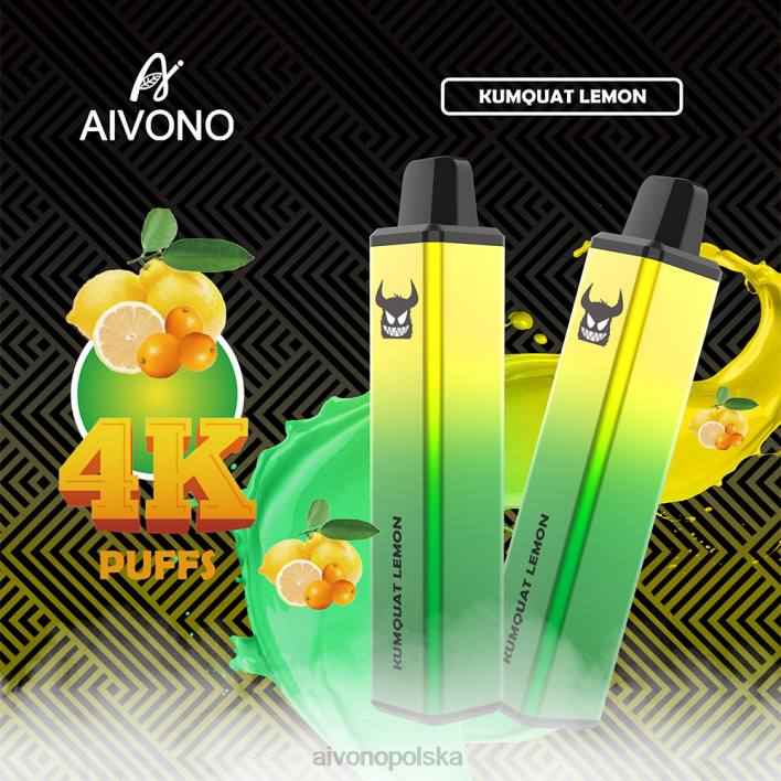 Aivono Vape - Aivono AIM FREAK 4000 kumkwat cytrynowy F4H8256