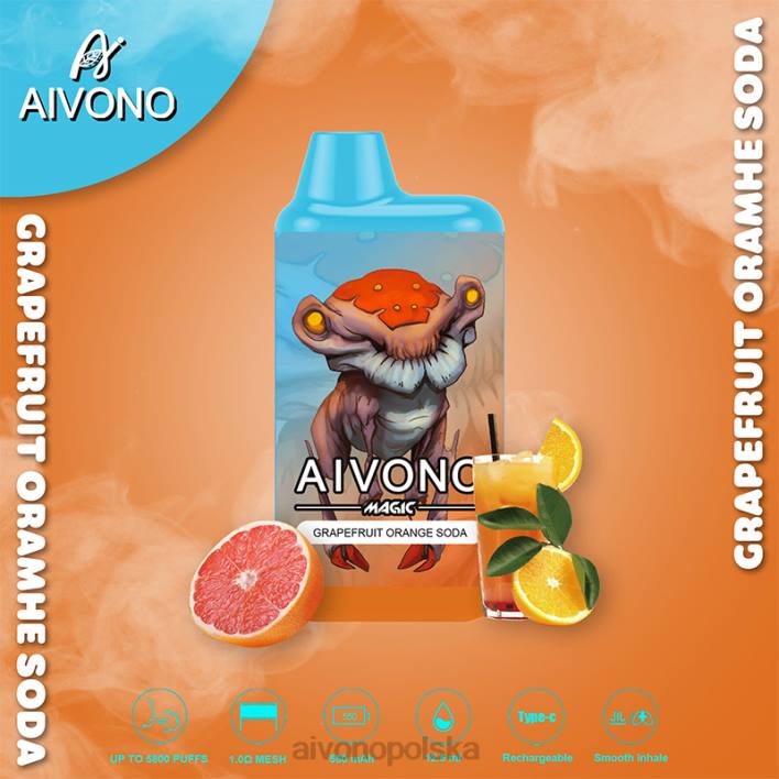 soda grejpfrutowo-pomarańczowa