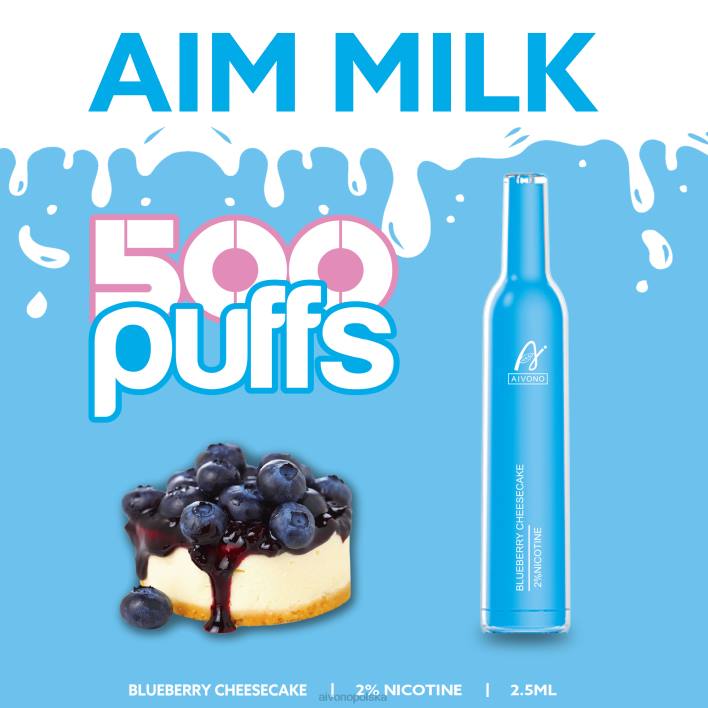 Aivono Vape - Aivono AIM MILK 500 Sernik jagodowy F4H8274