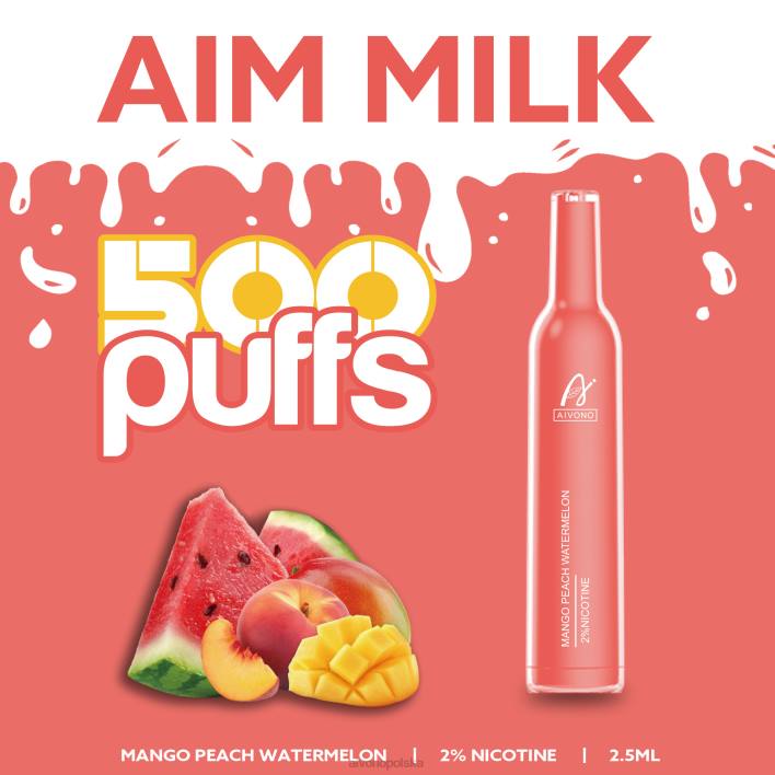 Aivono Vape - Aivono AIM MILK 500 arbuz mango brzoskwinia F4H8268