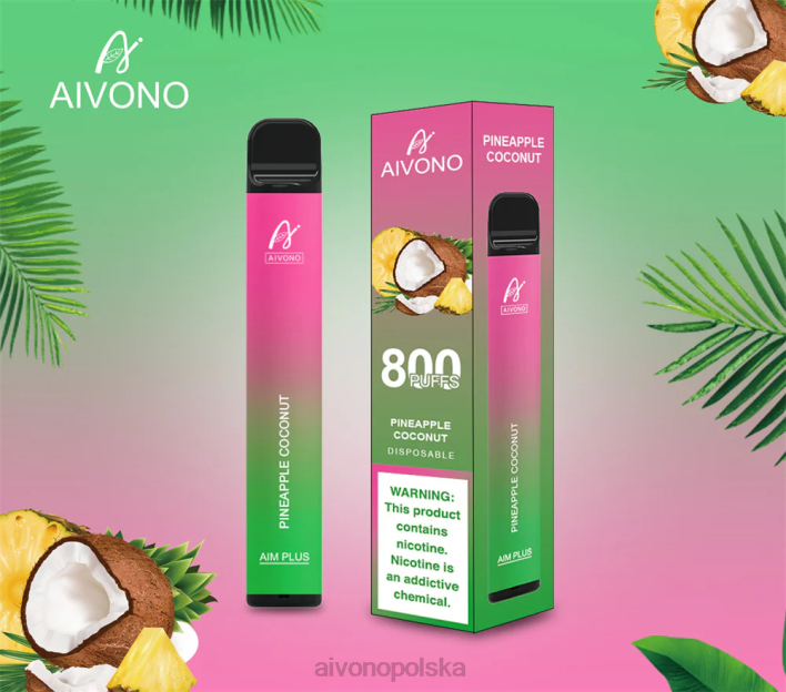 ananas, kokos