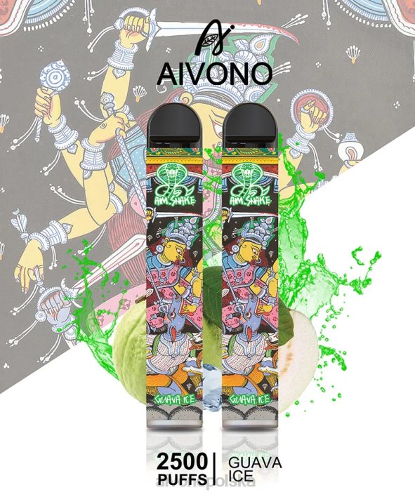 Aivono Vape - Aivono AIM SNAKE 2500 lód z guawy F4H8307