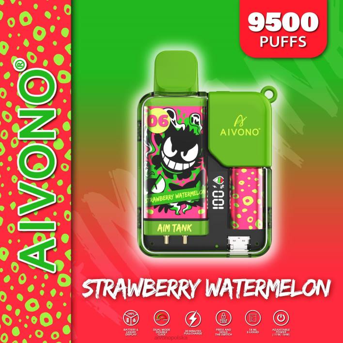Aivono Vape - Aivono AIM TANK 9500 arbuz truskawkowy F4H846