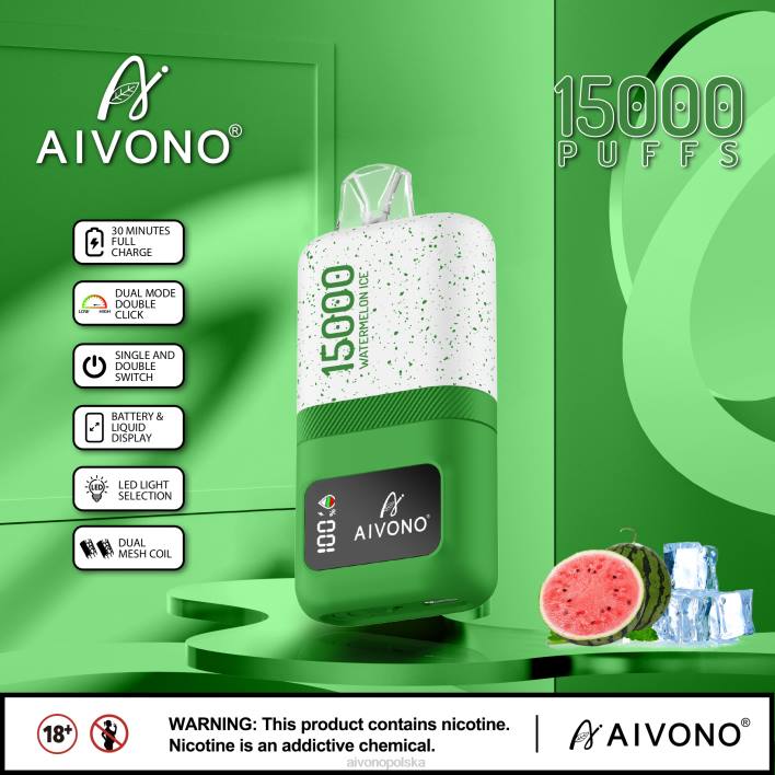 Aivono Vape - Aivono AIM magic 15000 lód arbuzowy F4H870