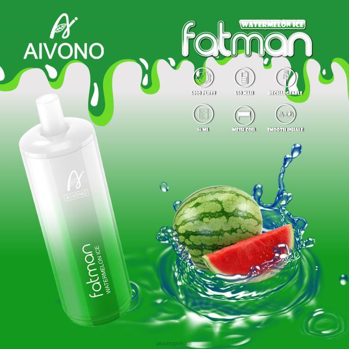 Aivono Vape - Aivono FATMAN 6800 lód arbuzowy F4H828