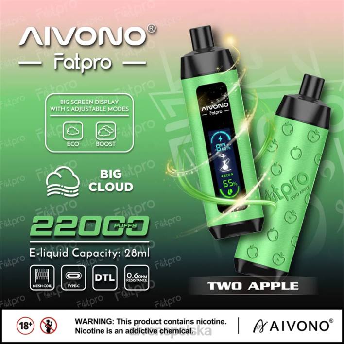 Aivono Vape - Aivono Fatpro 22000 dwa jabłka F4H81