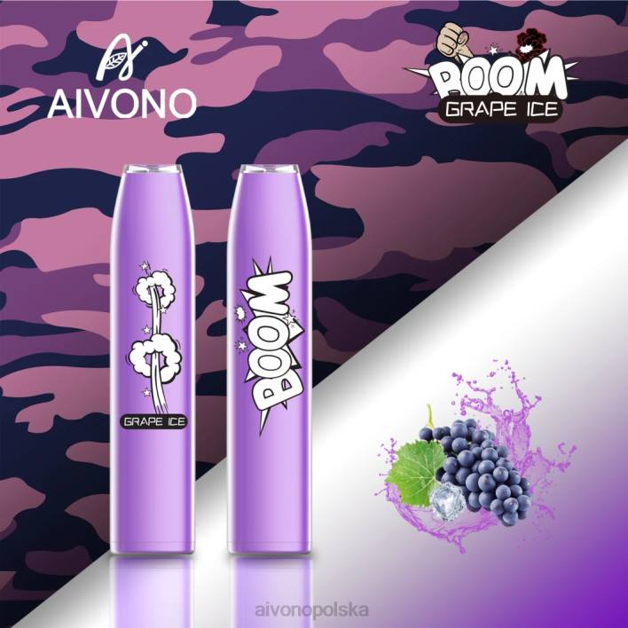 Aivono Vape Review - Aivono AIM BOOM 600 lód winogronowy F4H8359