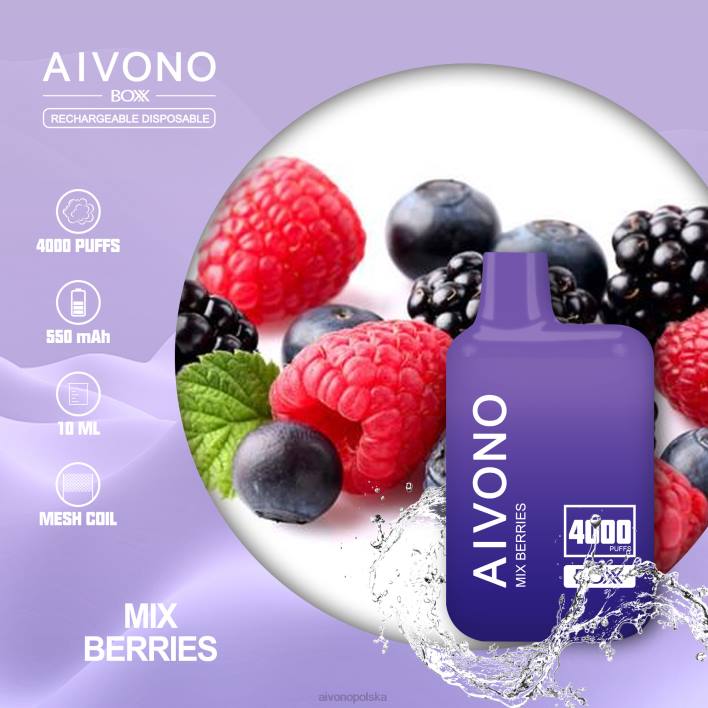 Aivono Vape Review - Aivono AIM BOXX 4000 wymieszać jagody F4H8215