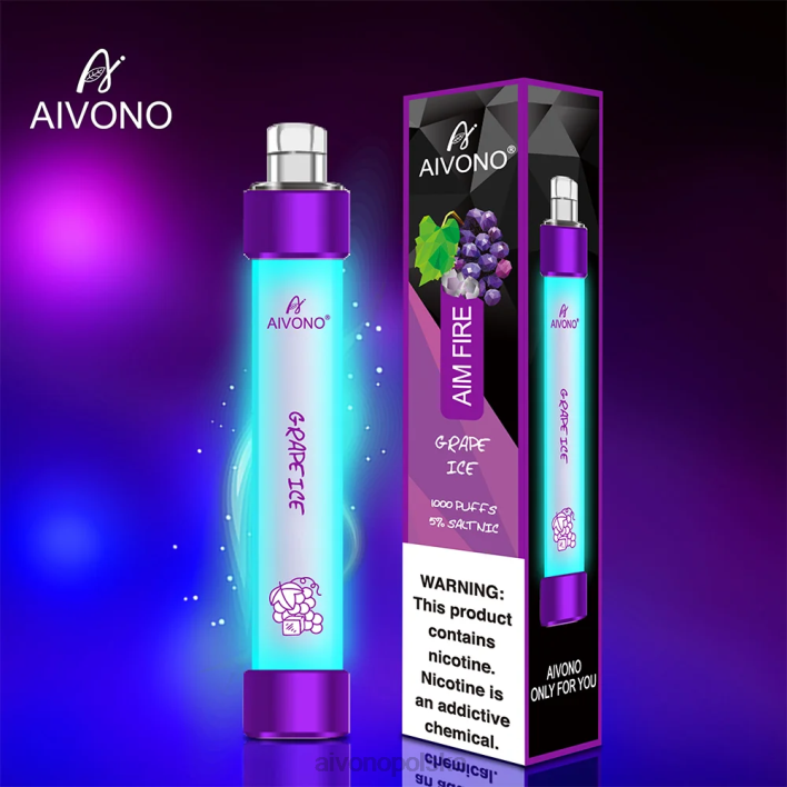 Aivono Vape Review - Aivono AIM FIRE 1000 lód winogronowy F4H8329