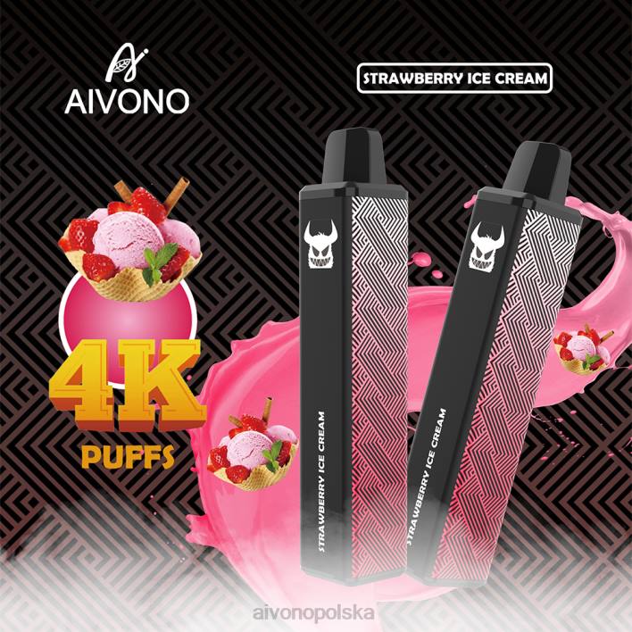 Aivono Vape Review - Aivono AIM FREAK 4000 lody truskawkowe F4H8263