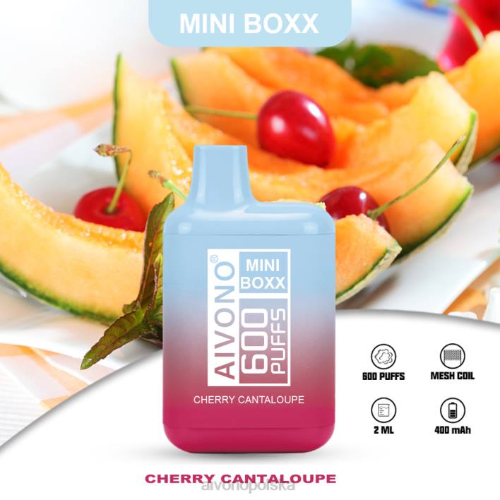Aivono Vape Review - Aivono AIM MINI BOXX 600 kantalupa wiśniowa F4H8239