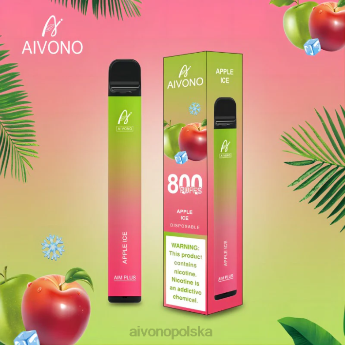 Aivono Vape Review - Aivono AIM PLUS 800 lód jabłkowy F4H8170
