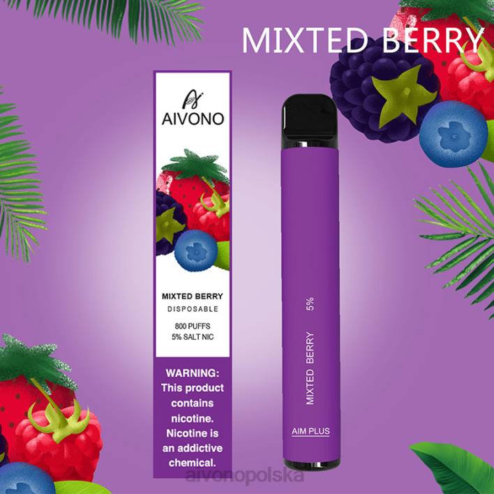 Aivono Vape Review - Aivono AIM PLUS 800 mieszana jagoda F4H8188