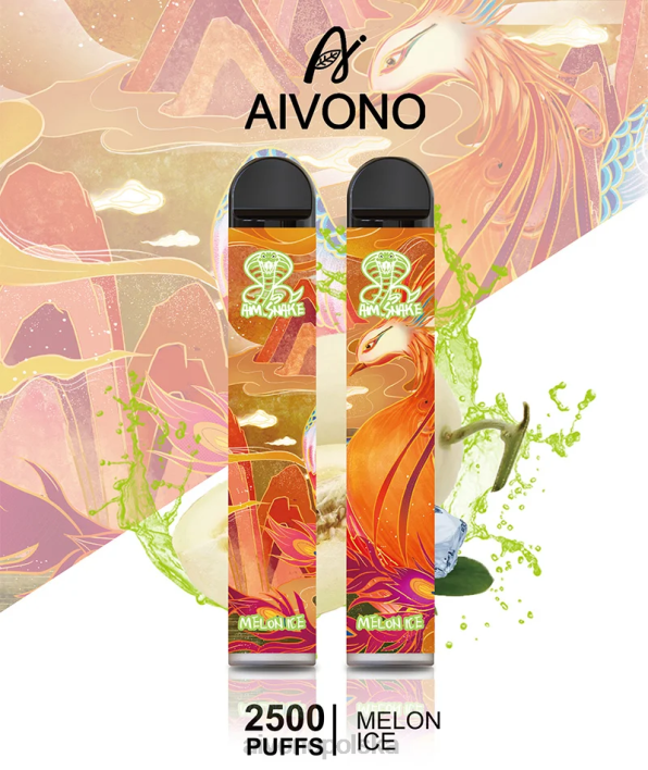 Aivono Vape Review - Aivono AIM SNAKE 2500 lód melonowy F4H8311