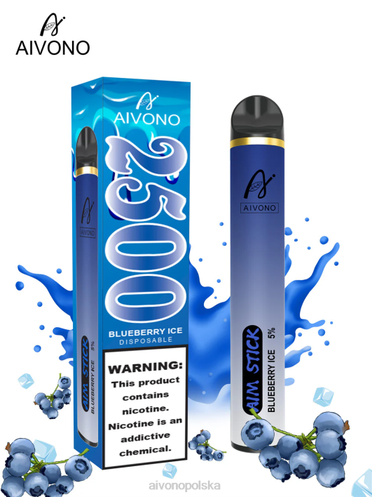 Aivono Vape Review - Aivono AIM STICK 2500 lód jagodowy F4H8152