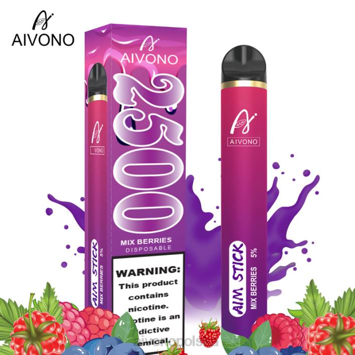 Aivono Vape Review - Aivono AIM STICK 2500 wymieszać jagody F4H8158