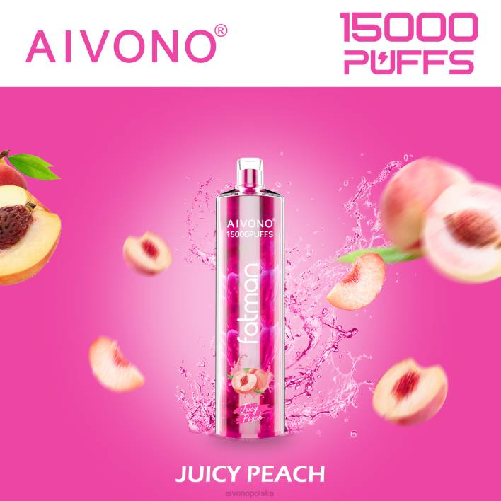 Aivono Vape Review - Aivono FATMAN 15000 soczysta brzoskwinia F4H817