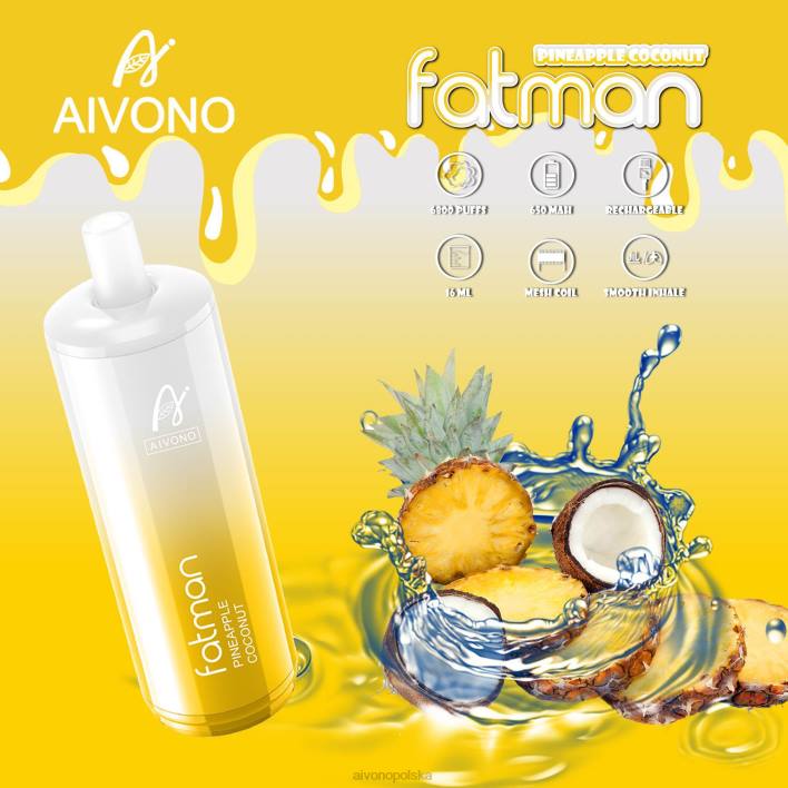 Aivono Vape Review - Aivono FATMAN 6800 ananas kokos F4H829