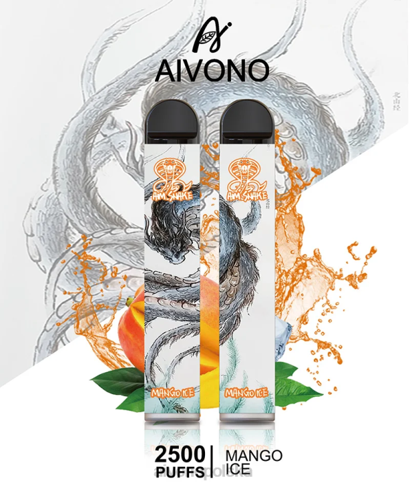 Aivono Vape - Aivono AIM SNAKE 2500 lód mango F4H8313