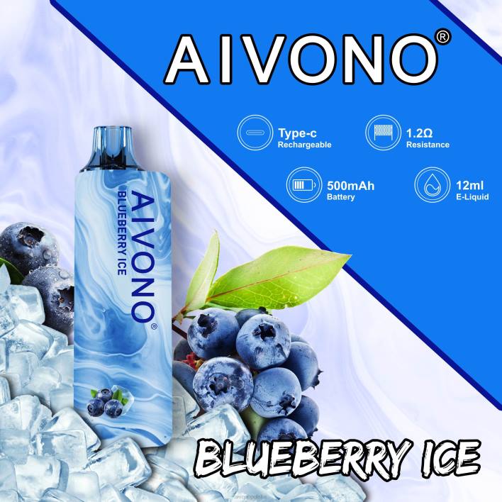 Aivono Vape Review - Aivono AIM GUN 7000 lód jagodowy F4H8104