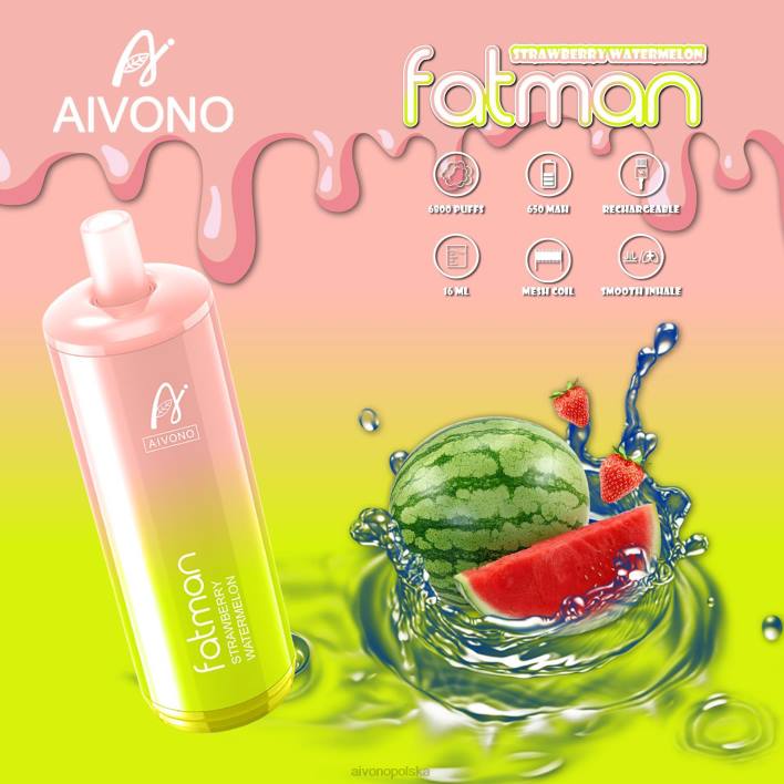Aivono Polska - Aivono FATMAN 6800 arbuz truskawkowy F4H830